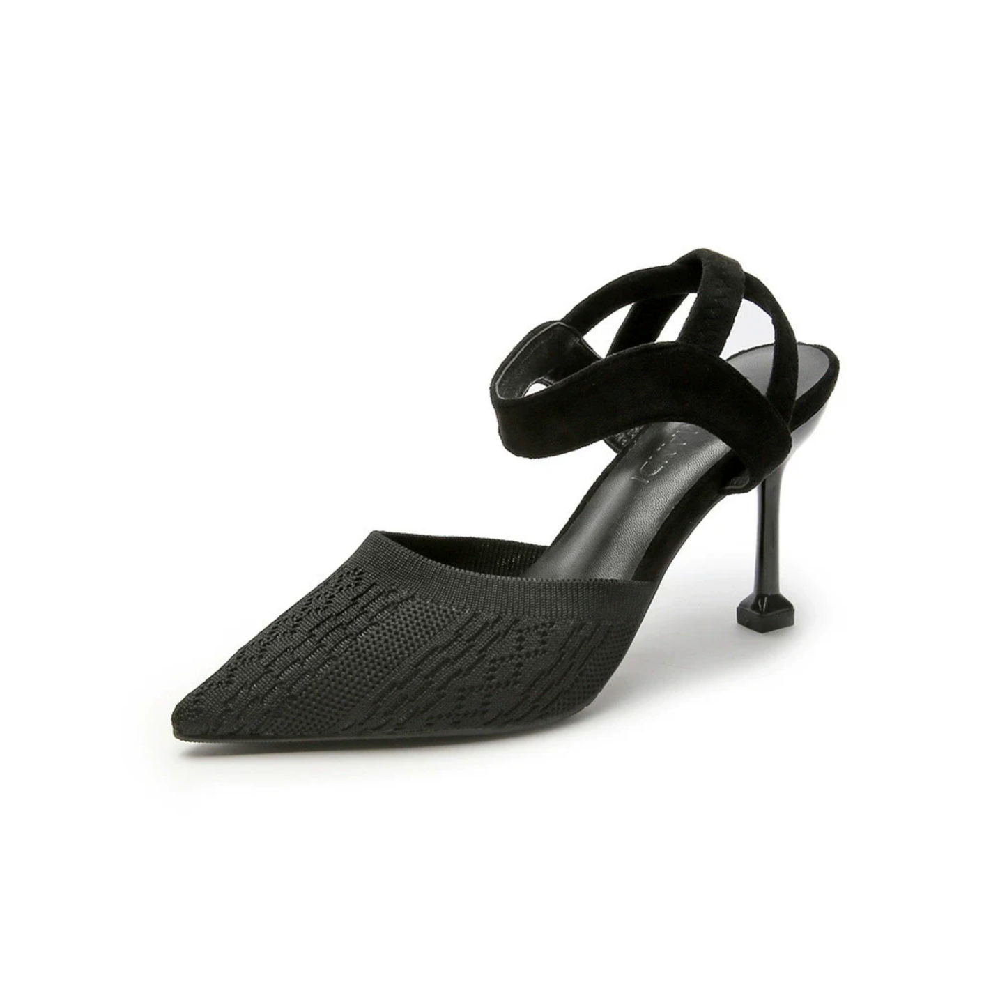 Suede Pointed Toe Stiletto Heel Slingback