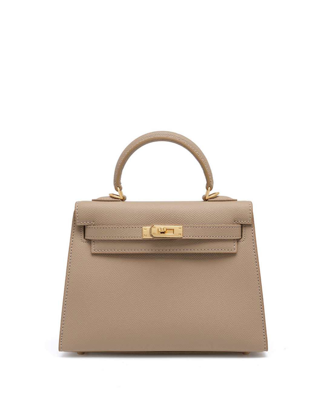 Bolsa de couro legítimo Class | Elegância com detalhes dourados