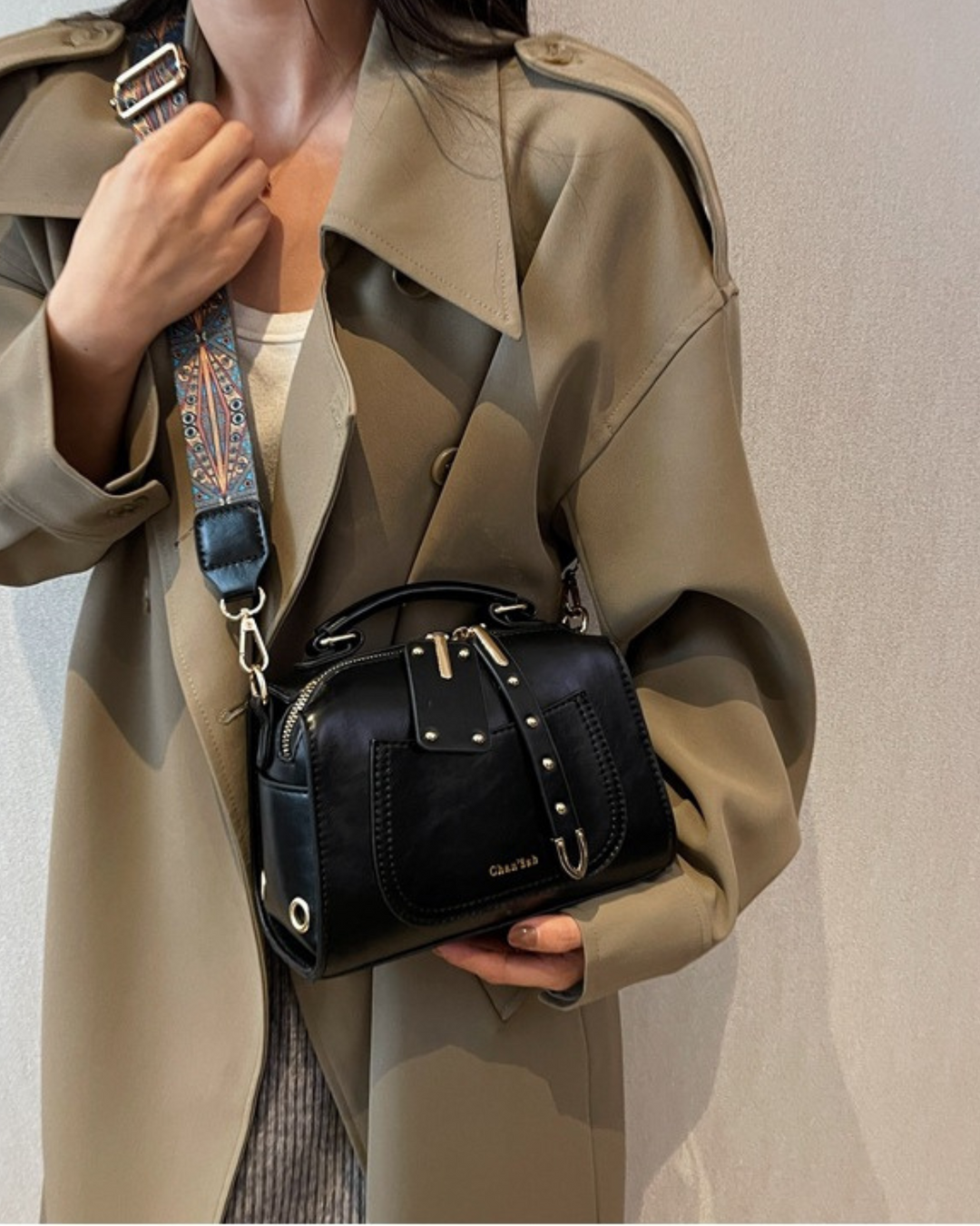 Bohemian Patterned Adjustable Strap Hand &amp; Shoulder Bag