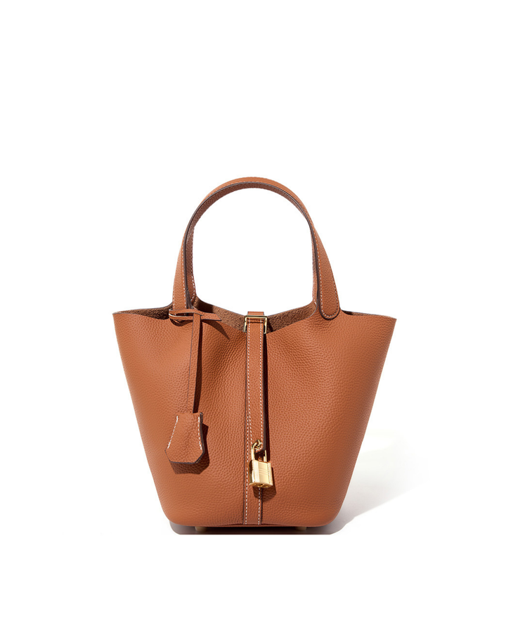 Picotin Hakiki Deri Çanta – Şık & Kompakt Bucket Bag