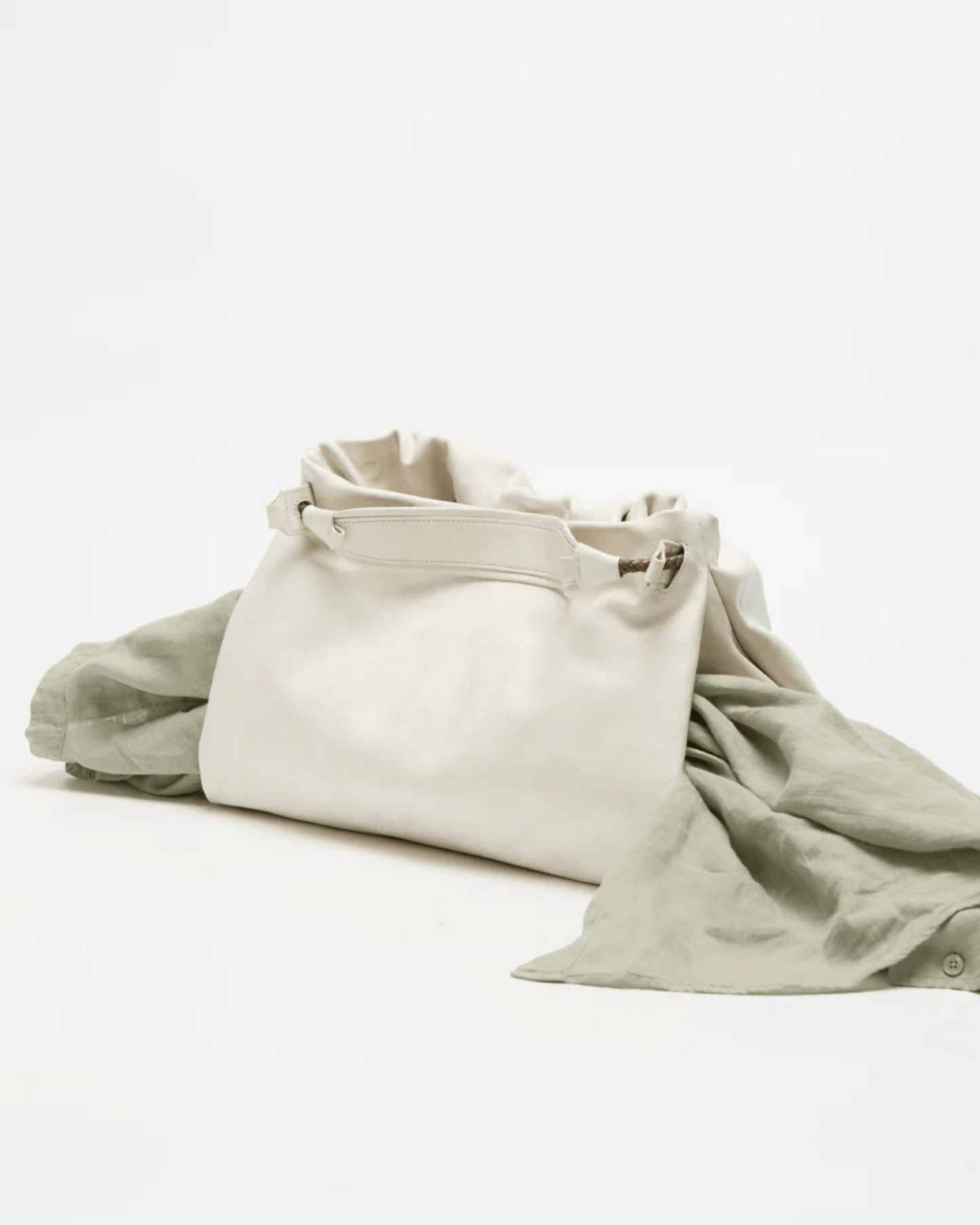 Bolsa de couro legítimo com cordão Gather – opções de tamanho mini/pequeno/médio