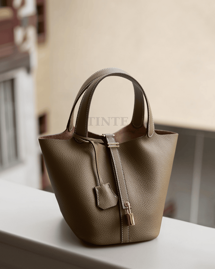 Hermes Picotin Genuine Leather Mini Bag – Stylish &amp; Compact Bucket Bag