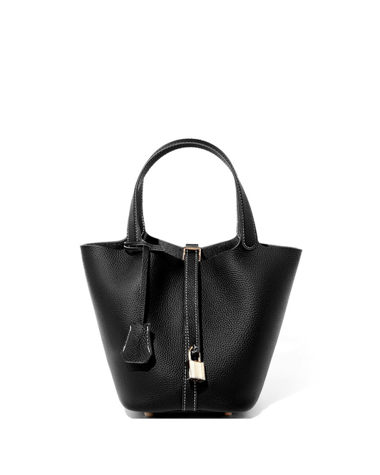 Picotin Genuine Leather Bag – Stylish &amp; Compact Bucket Bag