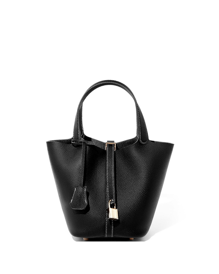 Picotin Hakiki Deri Çanta – Şık & Kompakt Bucket Bag