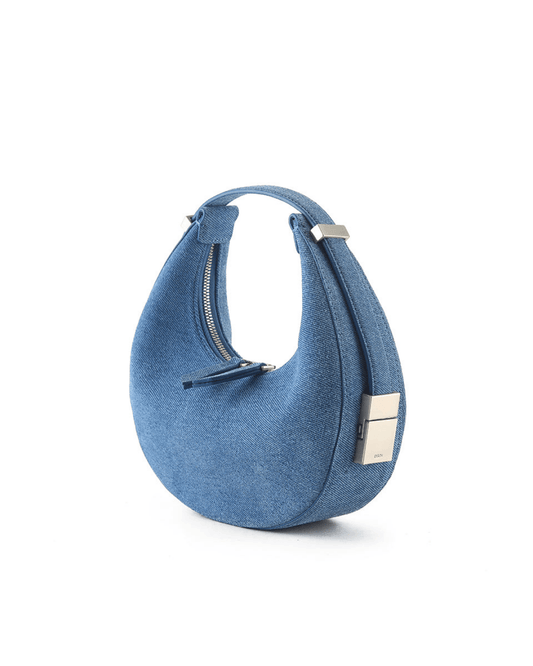 HalfMoon Shaped Leather/Suede Bag | Modern and Eye-Catching Design