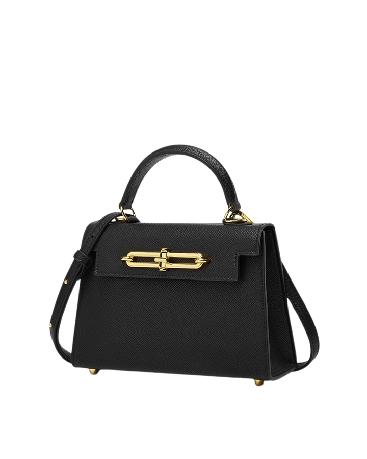 Hermes Saffiano Leather Mini Hand &amp; Shoulder Bag – Chain &amp; Adjustable Strap