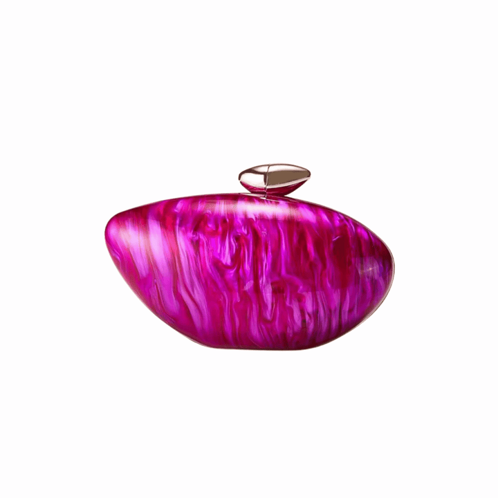 PearlPebble™ Akrilik Gece Çantası – Işıltılı & Heykelsi Tasarım