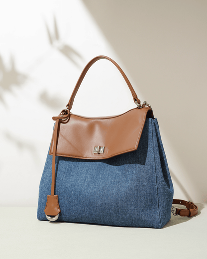 Switch – Denim Leather Handbag, Shoulder Bag &amp; Backpack