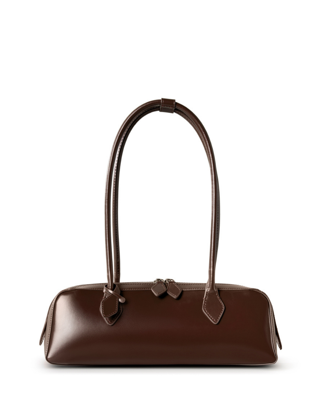Halo Long Cylinder Leather Shoulder Bag | Stylish and Minimalist Design