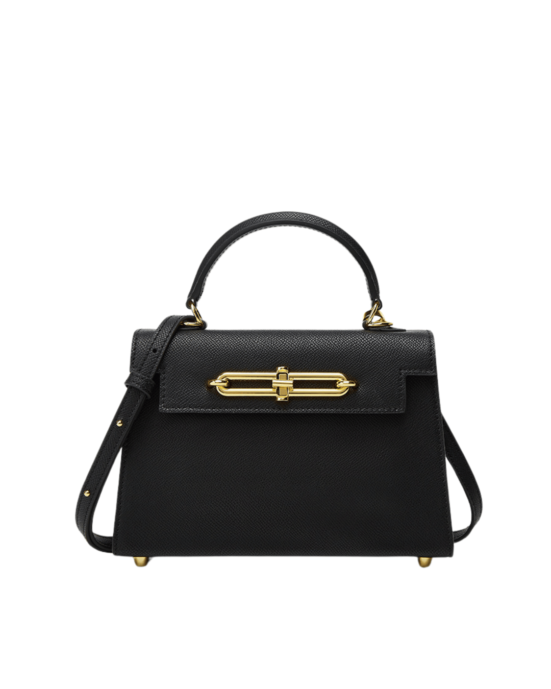 Hermes Saffiano Leather Mini Hand &amp; Shoulder Bag – Chain &amp; Adjustable Strap