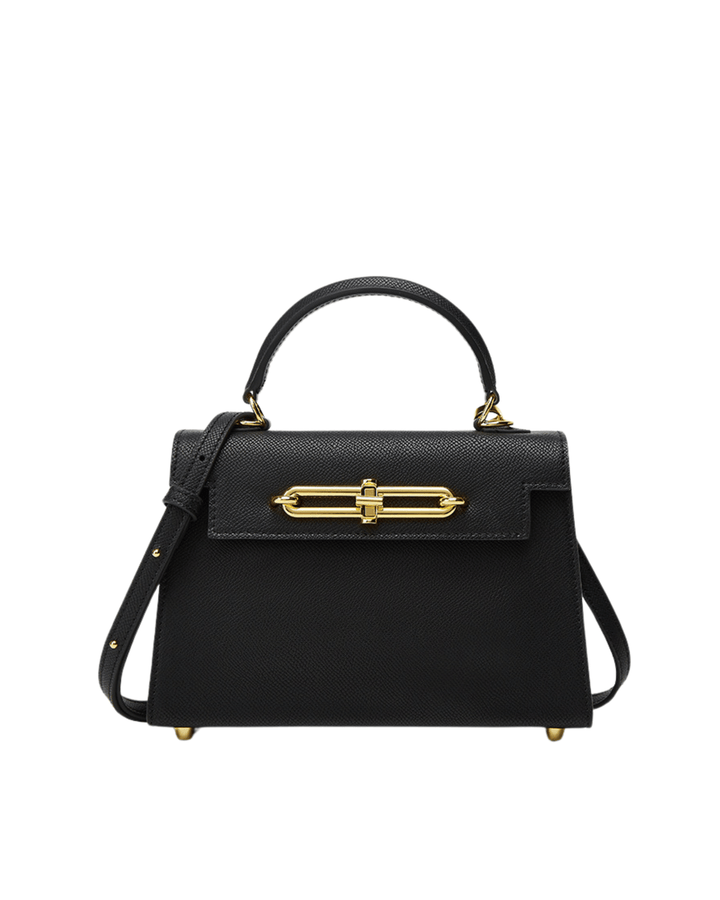 Hermes Saffiano Leather Mini Hand &amp; Shoulder Bag – Chain &amp; Adjustable Strap