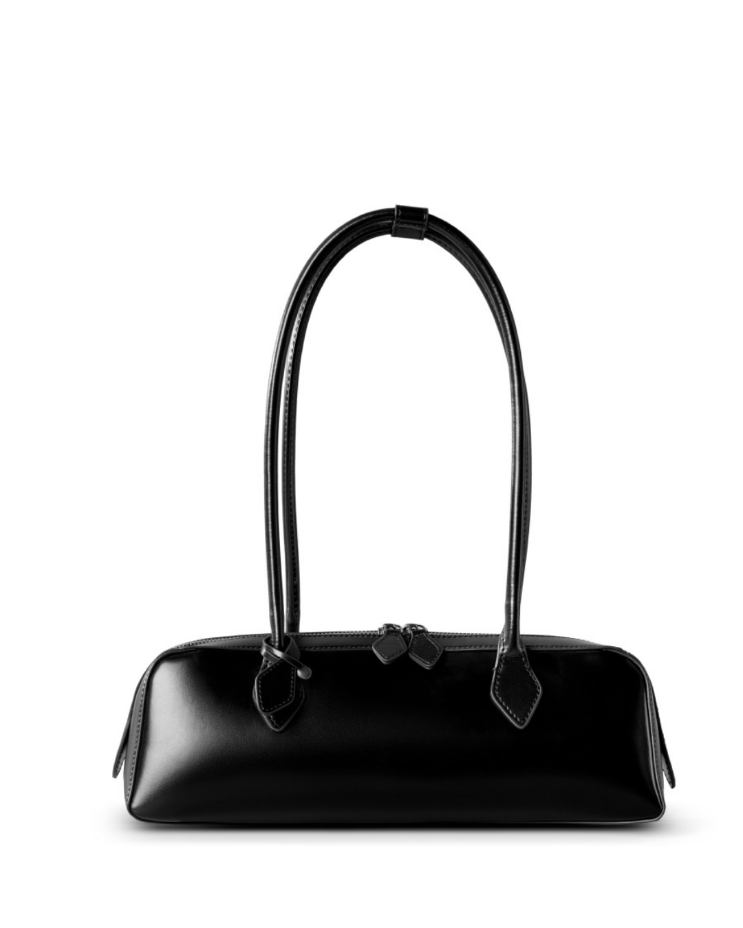 Halo Long Cylinder Leather Shoulder Bag | Stylish and Minimalist Design