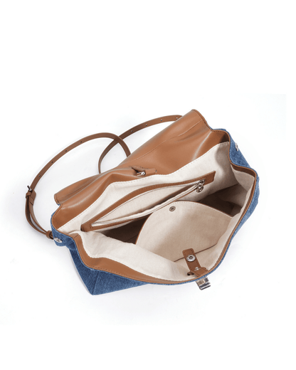 Switch – Denim Leather Handbag, Shoulder Bag &amp; Backpack