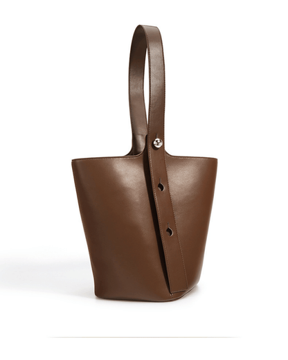 Nimbus – Bolsa estilo balde de couro com botões