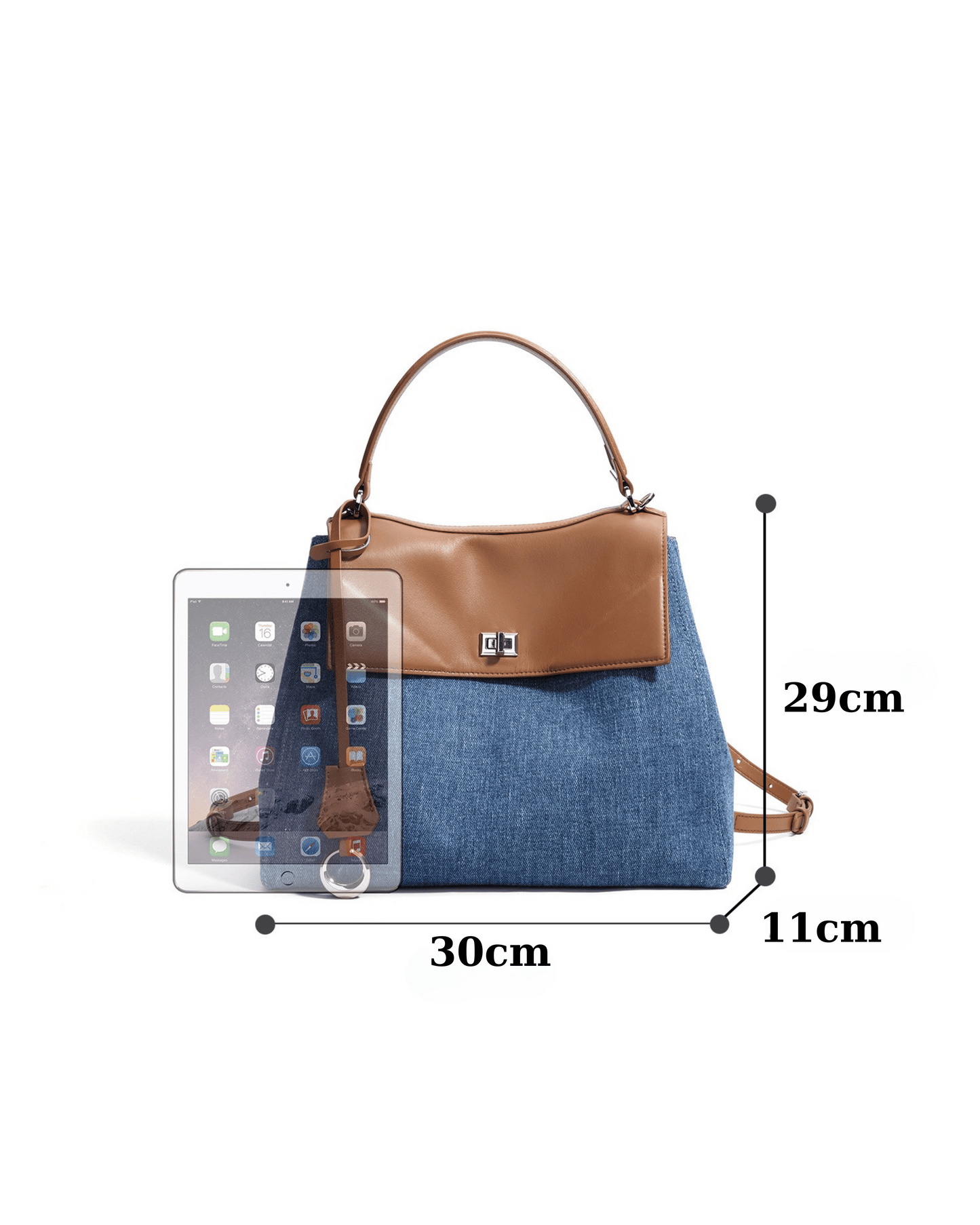Switch – Denim Leather Handbag, Shoulder Bag &amp; Backpack