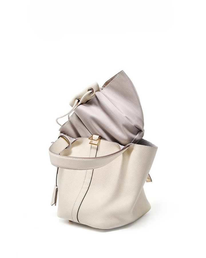 Picotin Hakiki Deri Çanta – Şık & Kompakt Bucket Bag