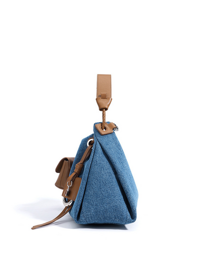Breeze Denim Drawstring Shoulder Bag | Stylish and Functional Design