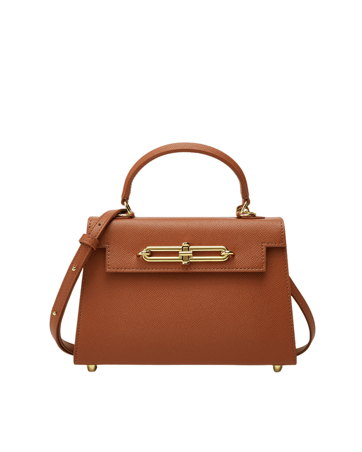 Hermes Saffiano Leather Mini Hand &amp; Shoulder Bag – Chain &amp; Adjustable Strap