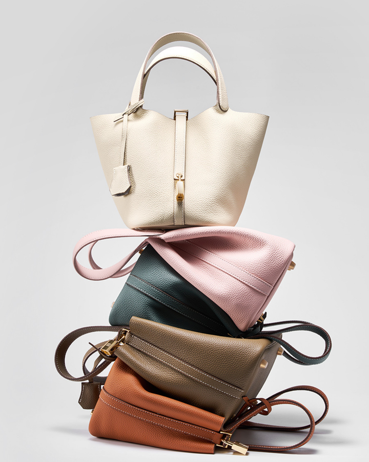Picotin Hakiki Deri Çanta – Şık & Kompakt Bucket Bag