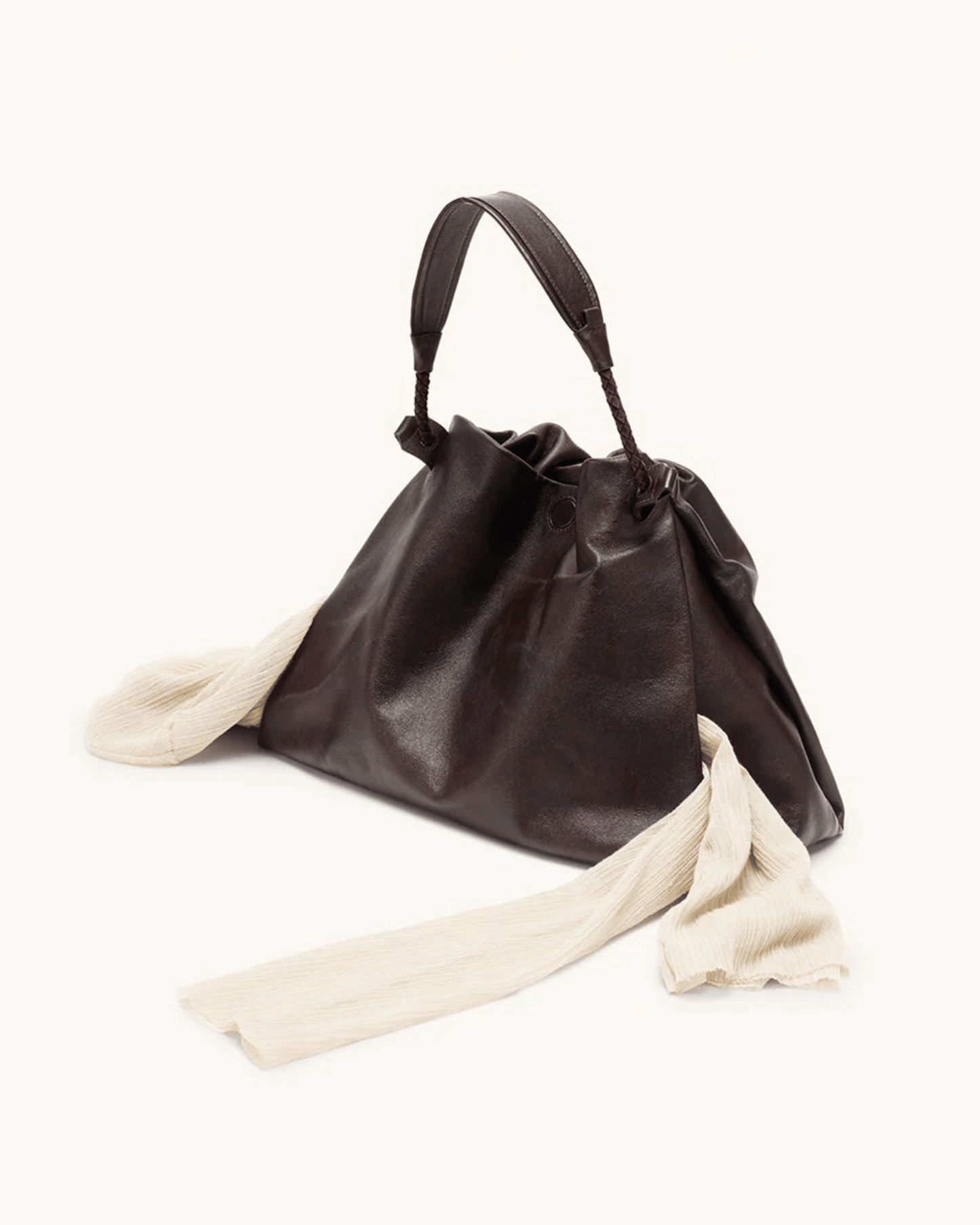 Bolsa de couro legítimo com cordão Gather – opções de tamanho mini/pequeno/médio