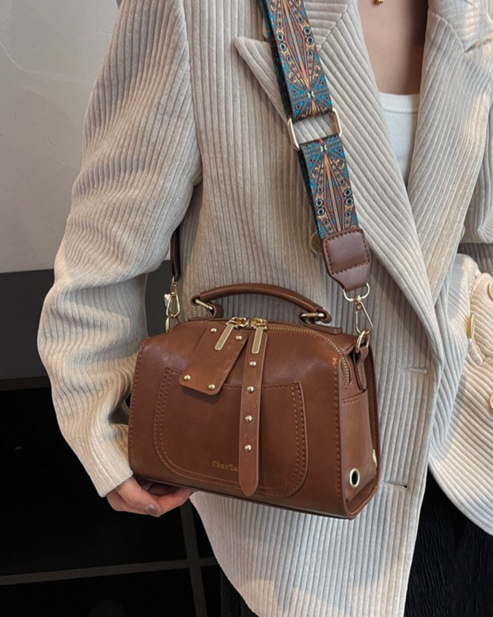 Bohemian Patterned Adjustable Strap Hand &amp; Shoulder Bag