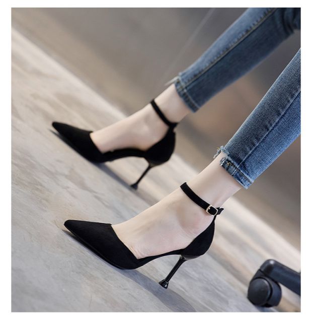 Leona – Leopard Patterned Thin Heeled Women's Shoes